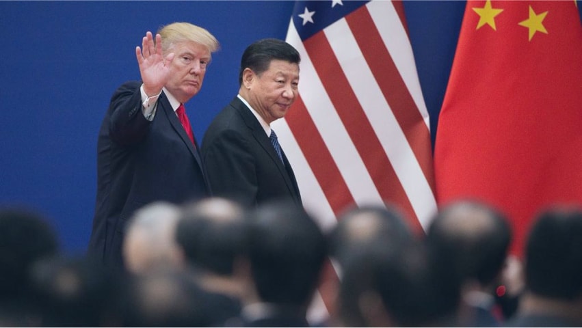 Trump avec président chinois
